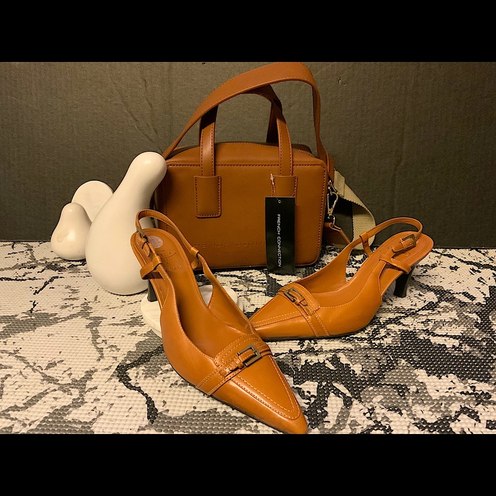 Casual Heels/ Cognac